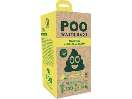 POO Dog Waste Bags (120 bags) - Lemon Scented