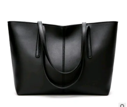 PU Spacious Tote Handbag