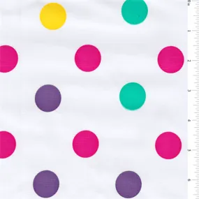 Purple Dot Oilcloth Roll Fabric