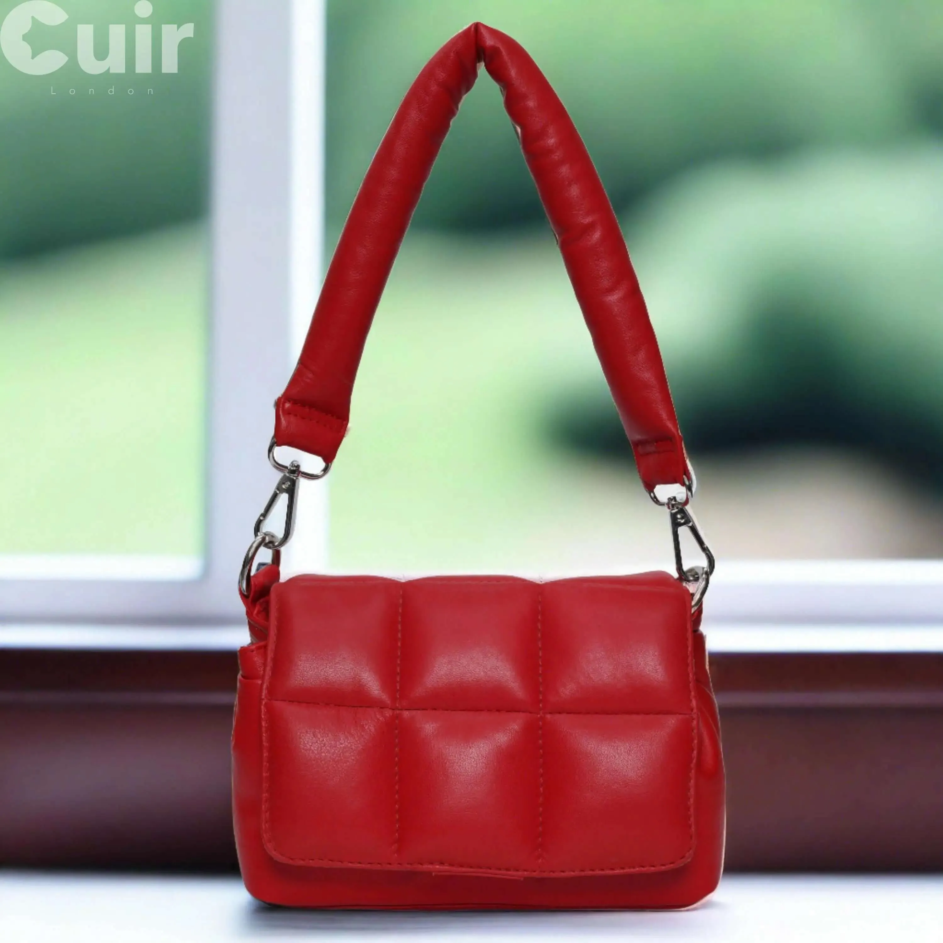 Red Genuine Leather Crossbody Bag for Women | Stylish and Functional