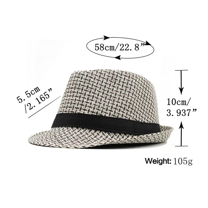 Straw Trilby Hat