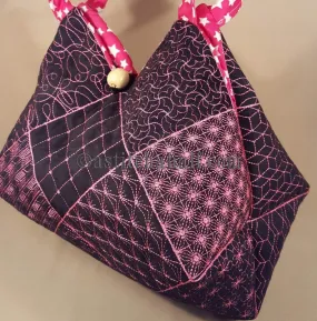 Takara Sashiko Quilt Blocks and Tote Bag