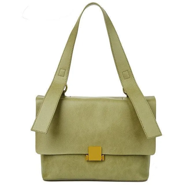 Top-handle Genuine Natural Leather Small Handbag