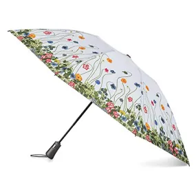 Totes InBrella Reverse Closing Folding Umbrella – Inverted Closure