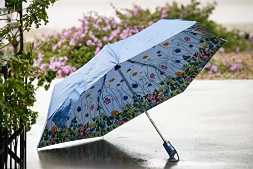 Totes InBrella Reverse Closing Folding Umbrella – Inverted Closure