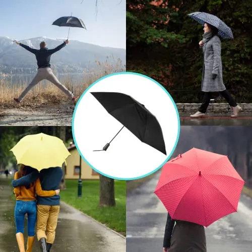 Totes InBrella Reverse Closing Folding Umbrella – Inverted Closure