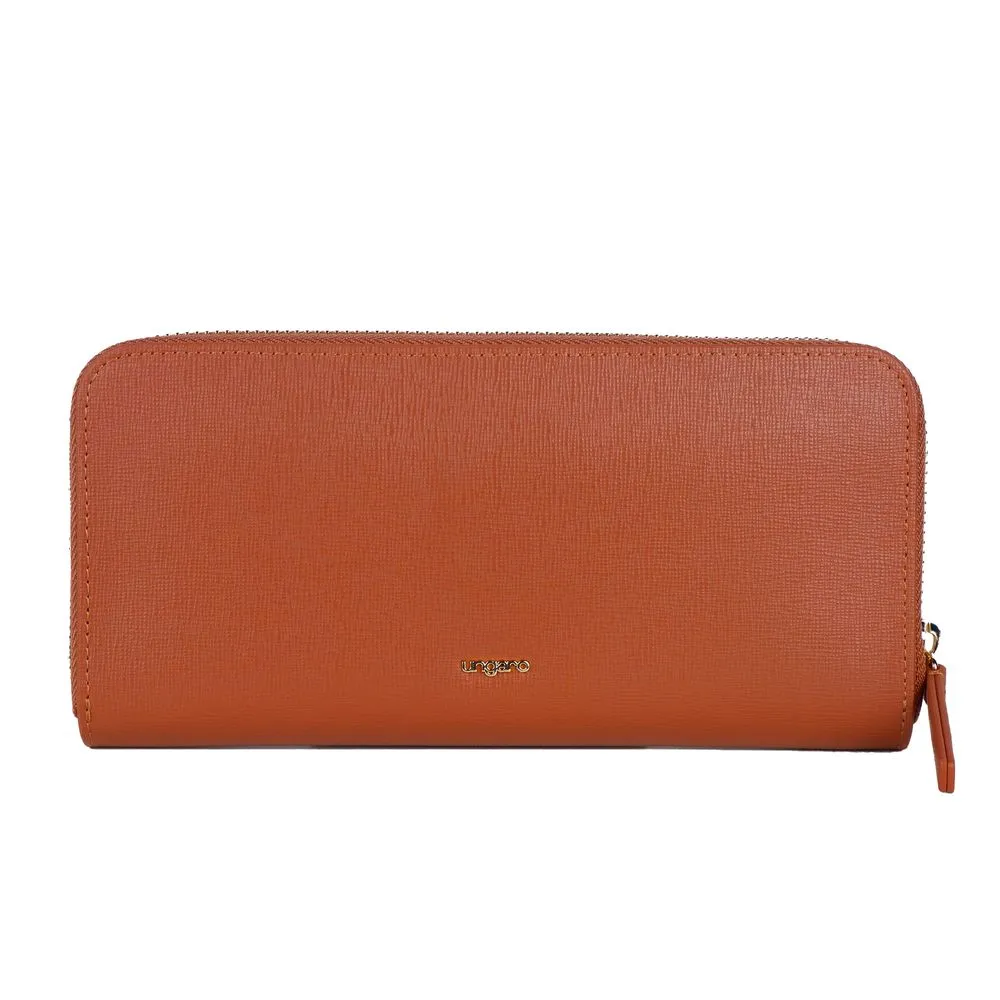 Ungaro Elegant Leather Zippered Wallet