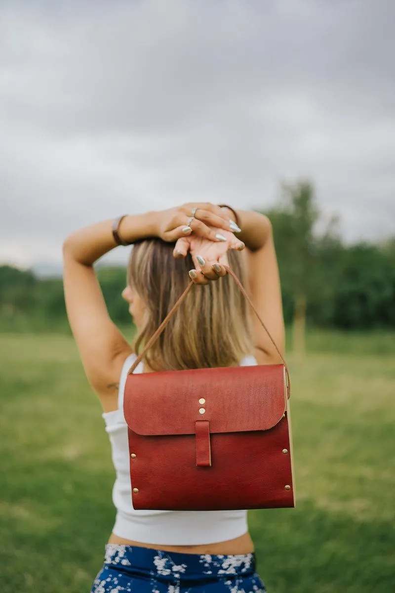 Voguish - Veg Tan Leather Handbag for Ladies