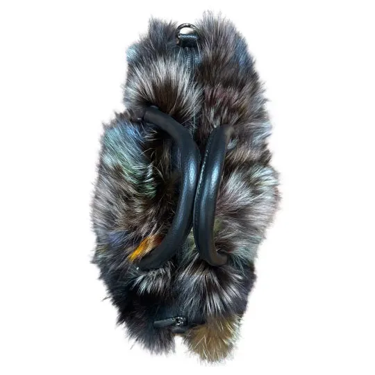 Volare Ladies Multi-Color Fox Fur Handbag