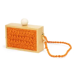 WOODEN BOX CLUTCH