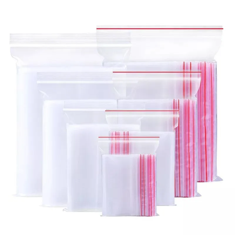 Zip Lock Bags Resealable 10x11cm 40mic 100pack